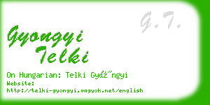 gyongyi telki business card